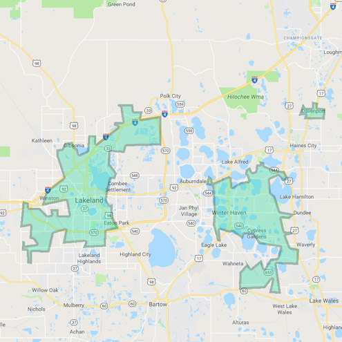 Lakeland, Winter Haven, Haines City, Lake Wales, A